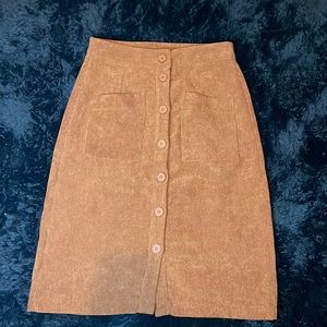 corduroy midi skirt
